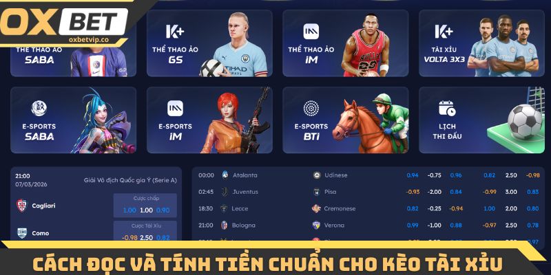 Cách đọc và tính tiền chuẩn cho kèo tài xỉu