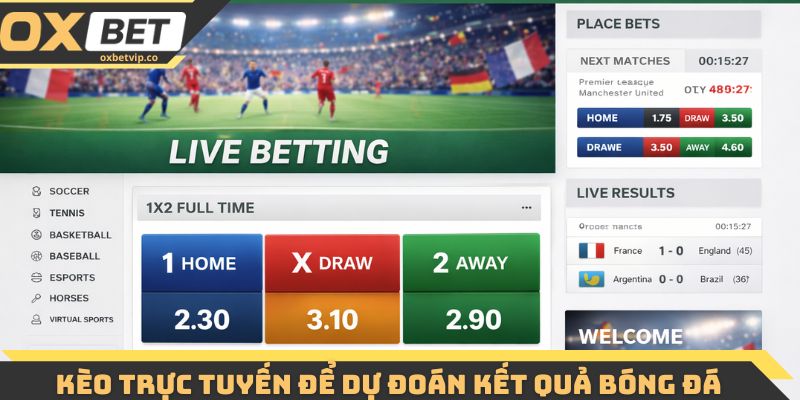 Kèo trực tuyến dùng để dự đoán kết quả bóng đá