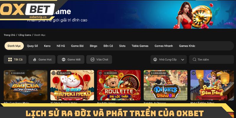 Lịch sử ra đời và phát triển của Oxbet